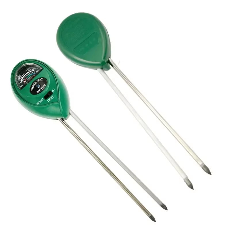 3 in 1 Soil Meter Moisture Light PH Testers with 2 Probes Soil Monitor for Garden Plant Test Flower Instrument Tool