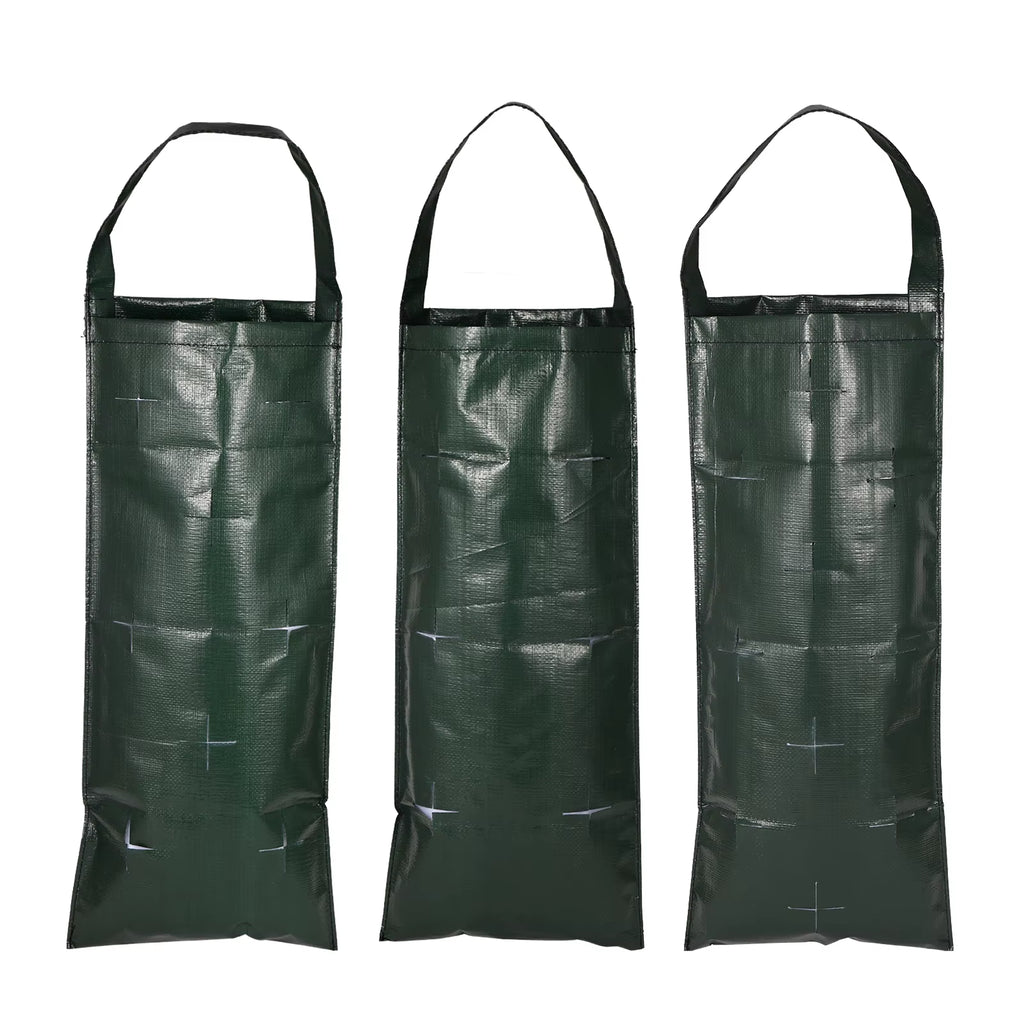 6/8/10 Holes Hanging Strawberry Planting Bag Vertical Garden PE Flower Grow Bag Flower Vegetable Planter Indoor Outdoor Decor