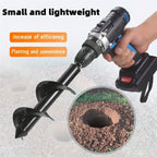 Garden Auger Spiral Drill Bit with 3/8" Hex Drive Drill Planting Hole Digger Tool Loose Soil Drill Bit Accessories