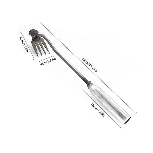 Weeder Puller Root Pulling Tool 4 Teeth Uprooting Weeding Tool Hand Weeder Tool for Uprooting Weeding Manual Weeder Removal Tool